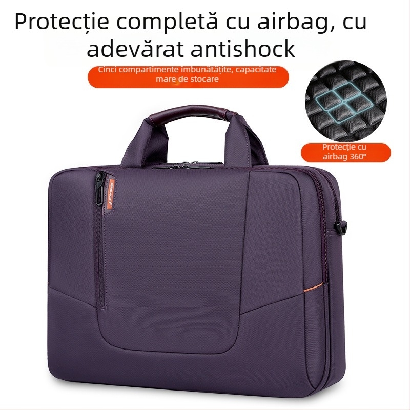 Brinch Geantă pentru laptop, material Oxford, extindere, stil urban, căptușeală din poliester, unisex