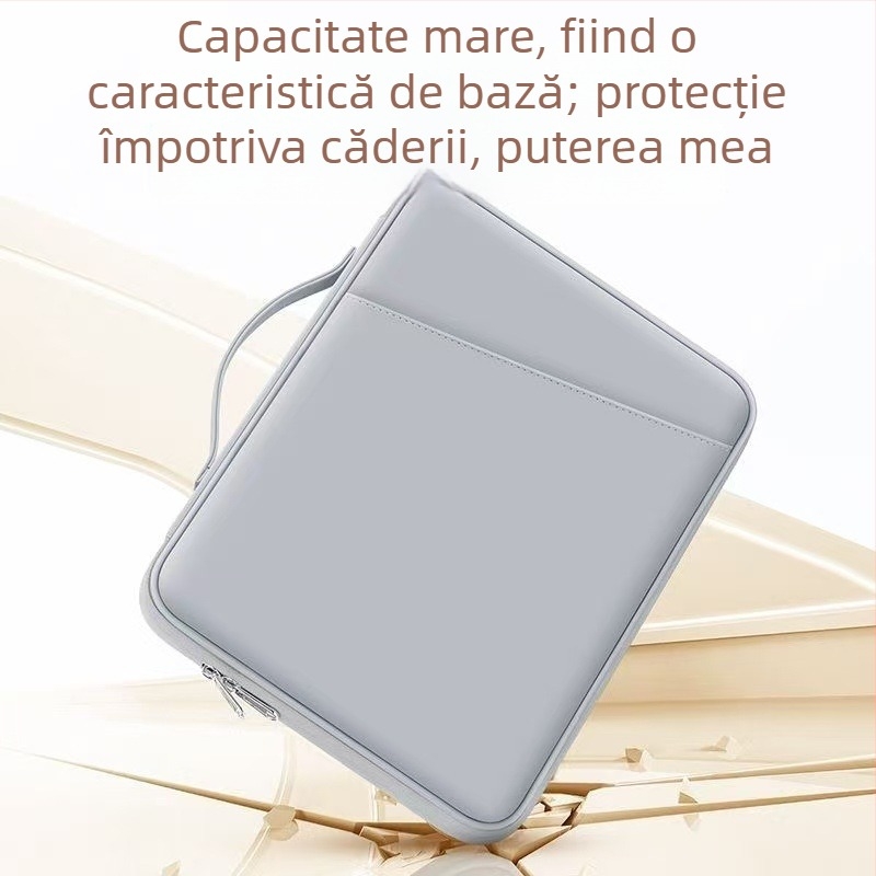 Husă pentru laptop cu senzație de piele PU – protecție antișoc, rezistență la uzură, design ușor, căptușire din poliester, stil urban minimalist