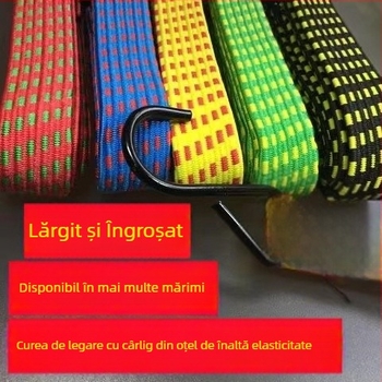 Sfoară extensibilă de înaltă elasticitate pentru biciclete și motociclete, curea de fixare pentru portbagaj și bicicletă electrică
