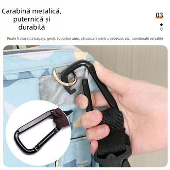 Accesoriu pentru bagaje cu bretea reglabilă și cataramă externă pentru rucsac și călătorii (Material: Corduroy; Brand: Other; Model: See details; Funcție: Other)