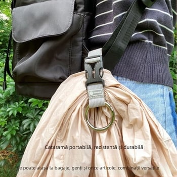 Curea externă pentru bagaje cu carabinier metalic pentru valize – călătorii, protecție împotriva pierderii