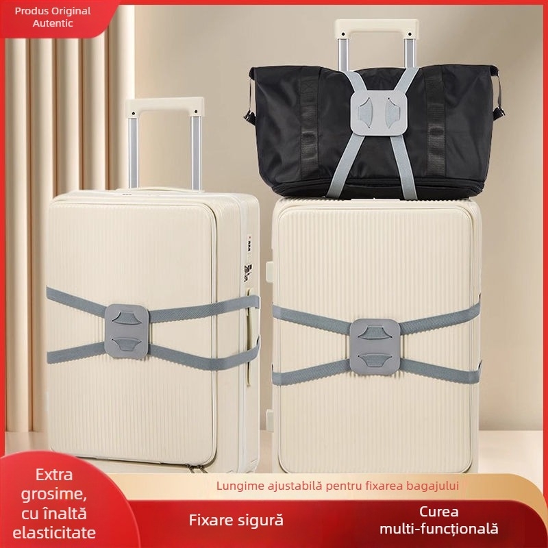 Curea de bagaje cu formă de 8, întărită, anti-furt, accesorii pentru bagaje, corduroy