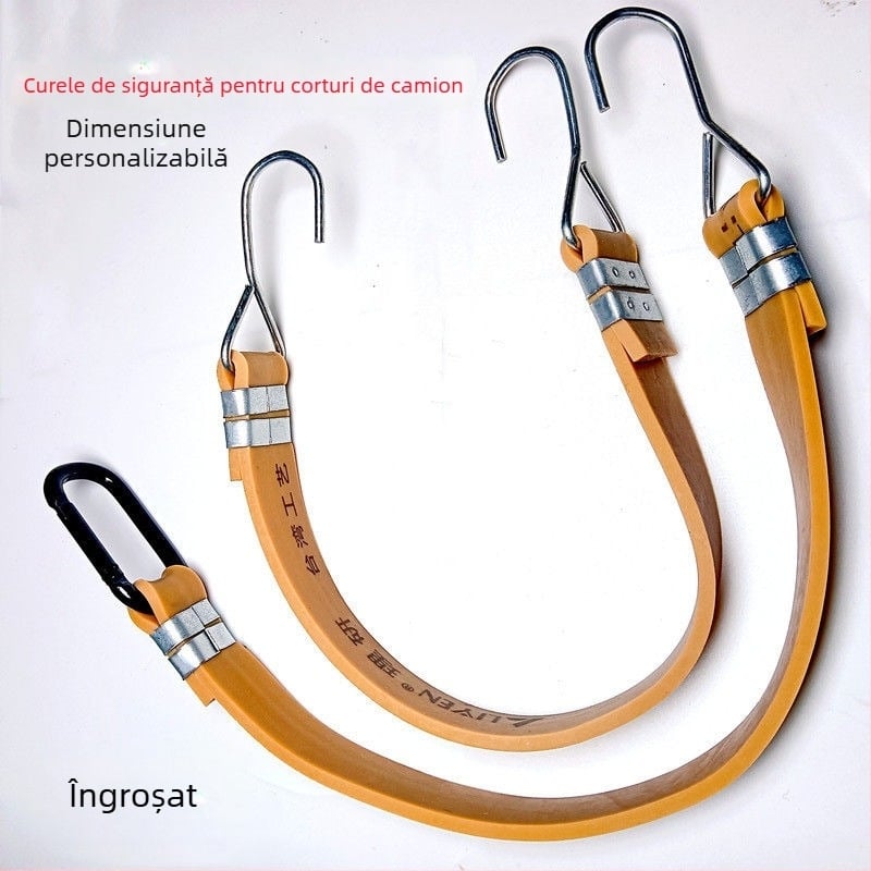 Bretele de fixare pentru prelata camioanelor, sfoară elastică îngroșată, curea de legare durabilă