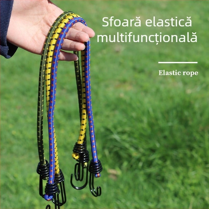 ANJI funie elastică pentru exterior pentru corturi și camping – material: Beef rib rope; utilizări: corturi, clothesline, ambalarea bagajelor
