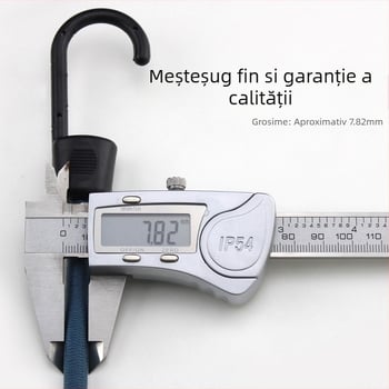 Sfoară elastică pentru bagaje cu cârlige, șnur de latex, capacitate de încărcare 50, Holy Wealth