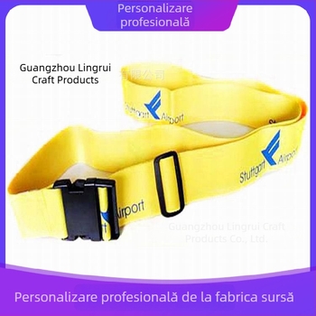 Curea imprimată pentru bagaje, 180 cm, curea reglabilă de fixare