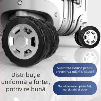 Capac de protecție pentru roata bagajului – protecție silențioasă, husă din silicon; Material: 10122; Brand: Friendly; Summer 2025; Stil: Urban simplicity; Model: Solid color