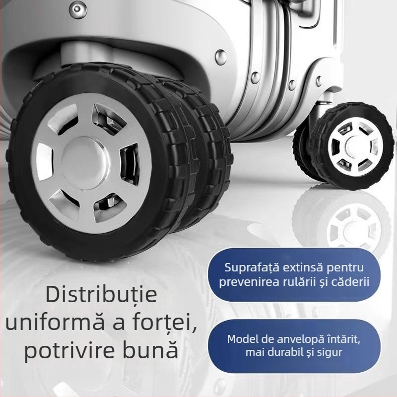 Capac de protecție pentru roata bagajului – protecție silențioasă, husă din silicon; Material: 10122; Brand: Friendly; Summer 2025; Stil: Urban simplicity; Model: Solid color