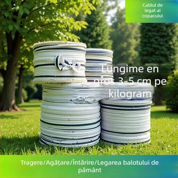 Benzi din pânză pentru legat cu catarame – rezistente la intemperii, pentru uz casnic, ideale pentru legarea ramurilor de fructe și fixarea obiectelor (Greutate maximă 50 kg; Temperatură de funcționare 110; Standard: pânză pură; Brand: Zhi chen)