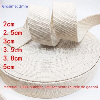 Bretea groasă pentru rucsac din bumbac și pânză, cu model cu mărgele, pentru ghiozdan/bagaj (Brand: YOB; Aplicare: Lenjerie; Materiale: bumbac, pânză)