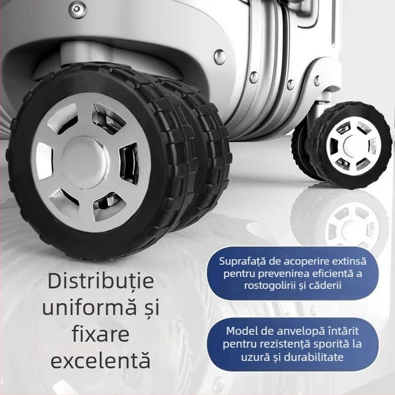 Capac de roată din silicon pentru bagaj — roată silențioasă, protecție universală pentru roți, antiderapant