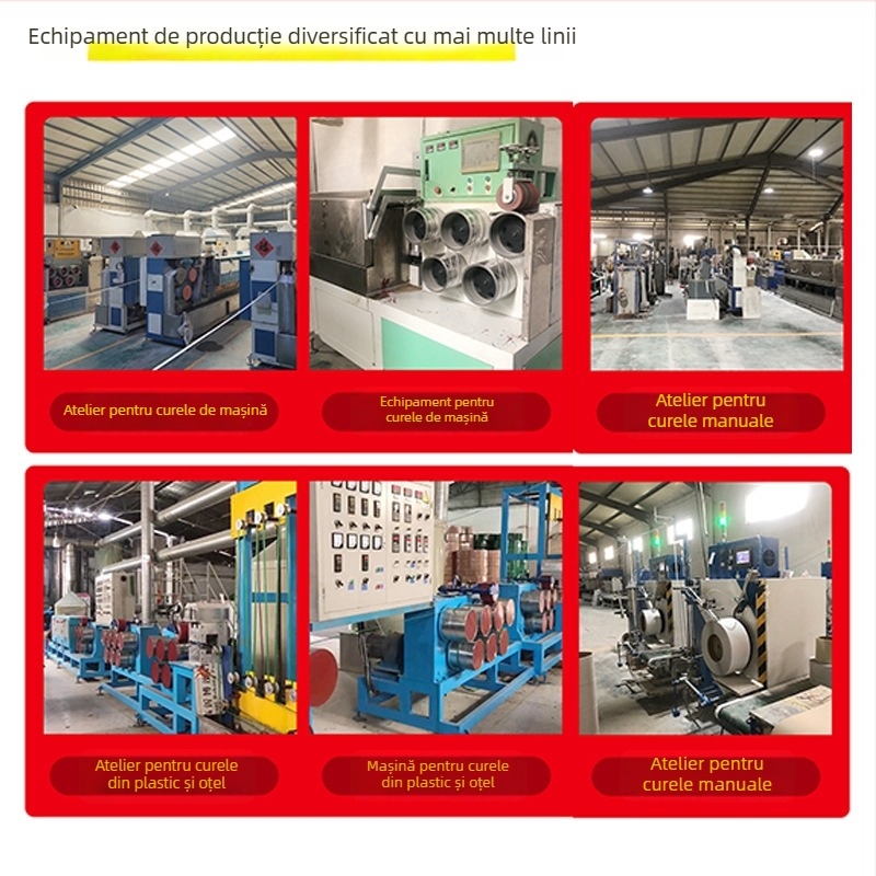 Bandă de împachetat PP, bandă semi-automată, grosime 0,8 mm, rezistență la tracțiune 85 kg, marca Tensile, pentru ambalarea coletelor