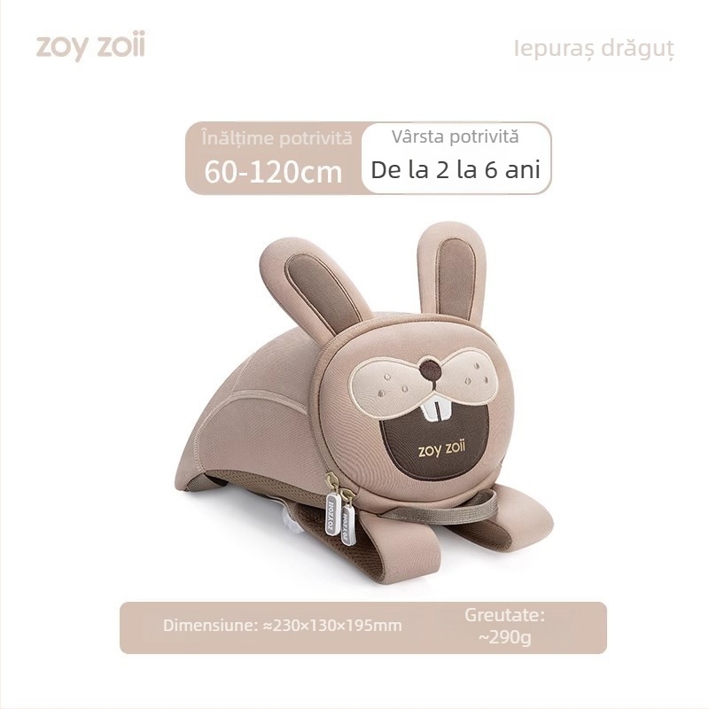 Rucsac pentru copii Zoyzoii cu lesă - Unisex, Ultra-ușor, poliester, pentru educație școlară, Clasă mică