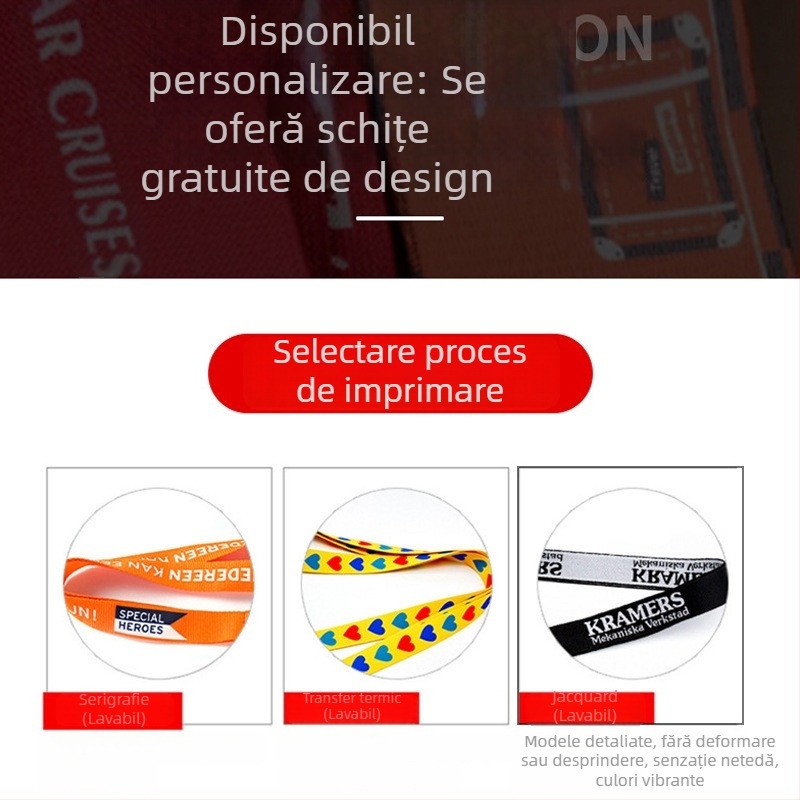 Bandă de webbing din poliester albă, 15-38 mm, imprimare prin transfer termic, lanard personalizat, panglică decorativă, curea pentru bagaje, în stoc