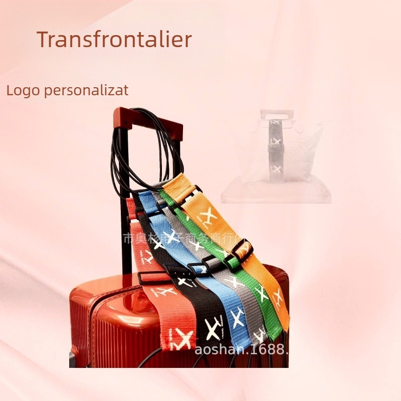 Aoshan Curea de prindere pentru bagaje | Material: panglică, Model: avion, Funcții: anti-furt, Rezistență la cutremure, Stil: Simplitate urbană, Primăvara 2024