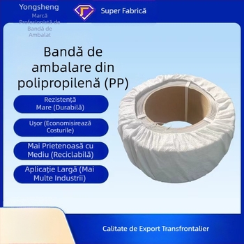 Bandă de ambalare pentru mașini Yongsheng, grosime 0.8 mm, rezistență la tracțiune 50 kg, greutate 10 kg