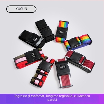 Bandă pentru bagaje Yucun, curea de călătorie întărită, curea din pânză pentru bagaje, portabil