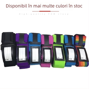 Curea de bagaje cu lacăt codificat – curea Velcro pentru călătorii
