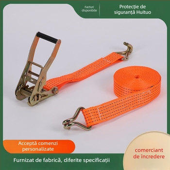 Bandă de prindere din poliester cu cârlige duble pentru bagaje și camioane, suprafață netedă, opțiuni personalizabile