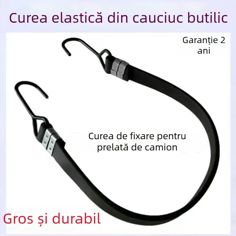 Chingi elastice groase pentru fixarea prelătilor de camion și a prelătilor de semiremorcă – șnururi de legare durabile