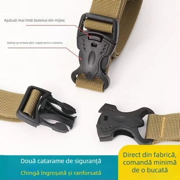 Bandă de bagaje pentru camping în aer liber, cu catarame de siguranță duble, reglabilă, anti-alunecare, îngroșată