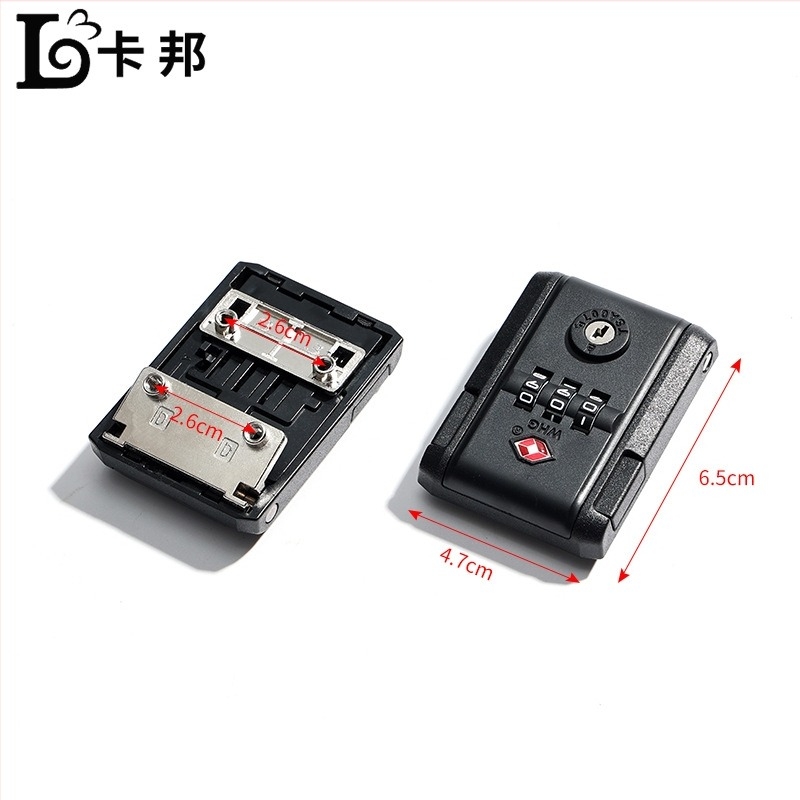 Încuietoare pentru bagaje cu parolă și cataramă, fixă pentru bagaje — din plastic