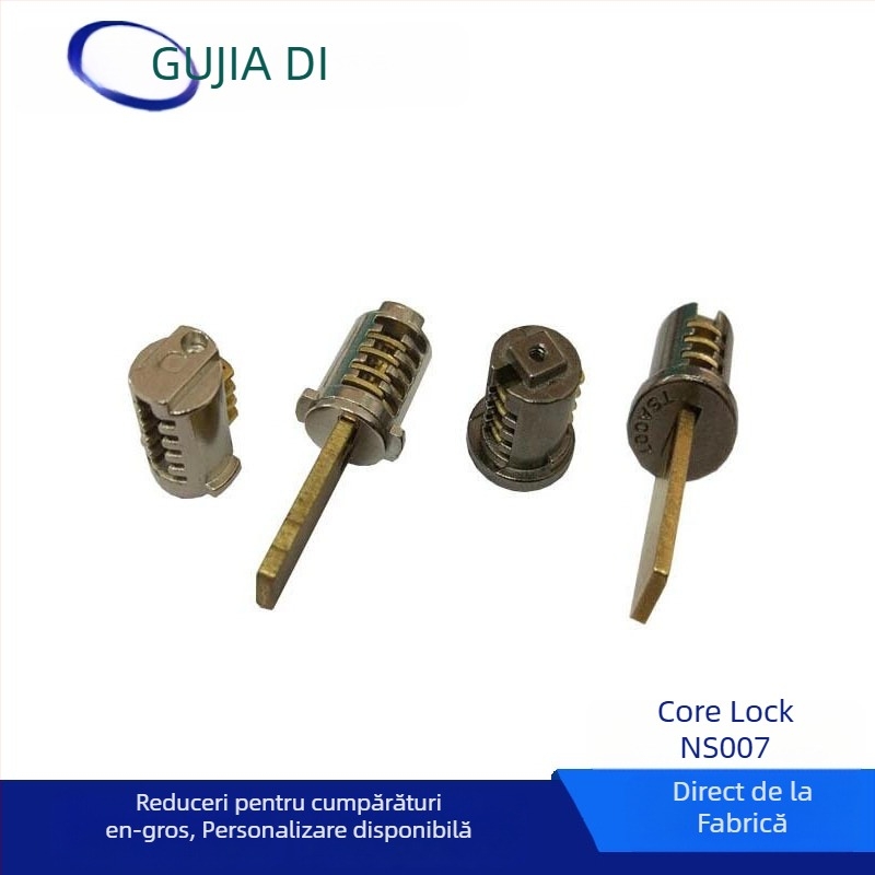Lacăt pentru bagaje cu amprentă NS-007, din aliaj de zinc, grosime tijă 3.0 mm, spațiere tijă 5.0 mm, tip amprentă