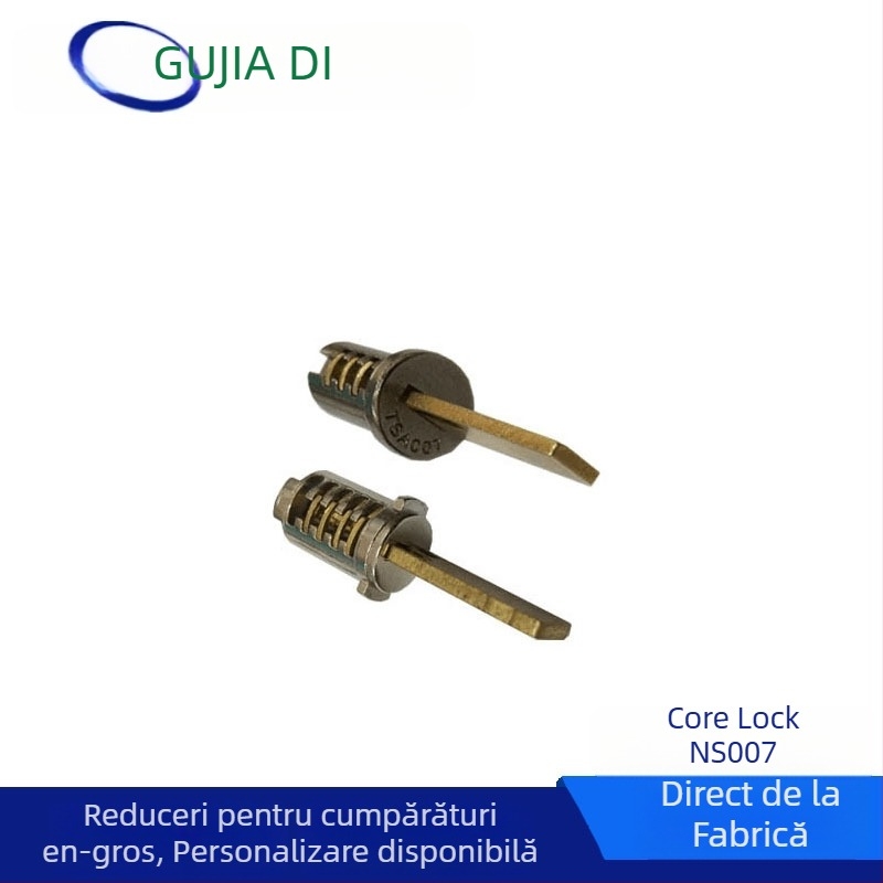 Lacăt pentru bagaje cu amprentă NS-007, din aliaj de zinc, grosime tijă 3.0 mm, spațiere tijă 5.0 mm, tip amprentă
