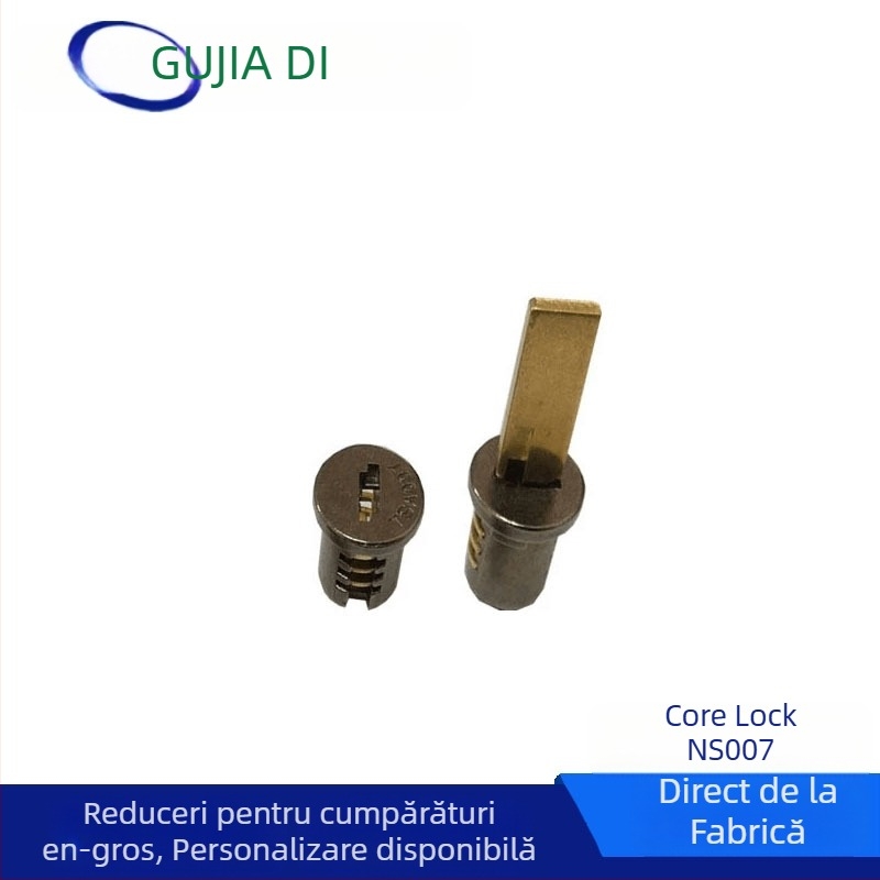 Lacăt pentru bagaje cu amprentă NS-007, din aliaj de zinc, grosime tijă 3.0 mm, spațiere tijă 5.0 mm, tip amprentă