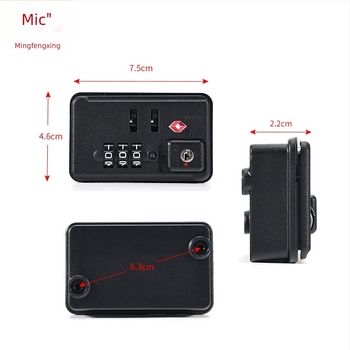 Lacăt pentru bagaje cu cod MF561, construcție din plastic, încuietoare pentru fermoarul bagajelor