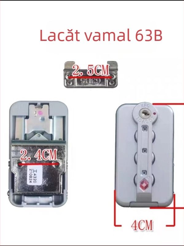 Încuietoare pentru bagaje cu parolă TSA13066 – Material ABS, Accesorii pentru bagaje, Model TSA13066