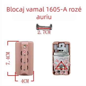 Lacăt TSA007 pentru bagaje cu încuietoare cu parolă, material ABS, destinat reparațiilor bagajelor