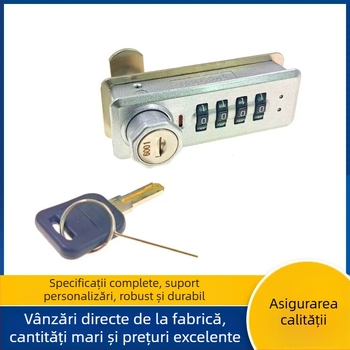 FUXIAN 9102r90 Încuietoare mecanică cu cod din aliaj de zinc pentru dulapuri de birou și vitrine
