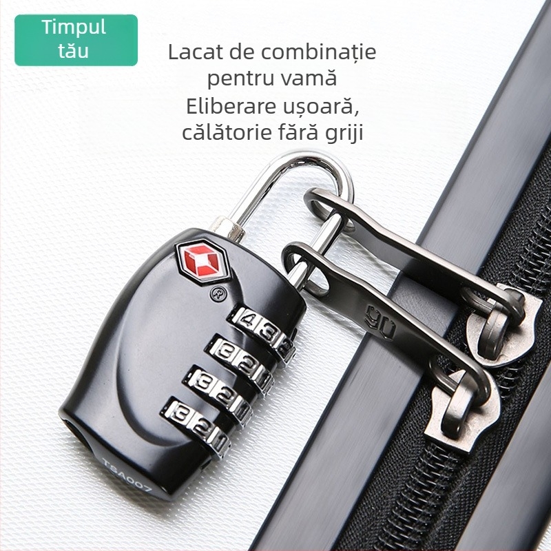 Lacăt TSA cu parolă pentru bagaje – lacăt anti-furt pentru valize, corp din aliaj de zinc/ABS, TSA330/TSA338