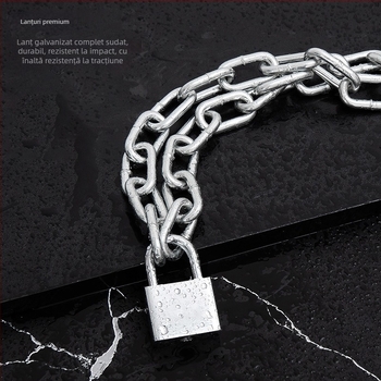 Lacăt de lanț MAIJIAN ZLY, aliaj de zinc, personalizabil, stil modern minimalist