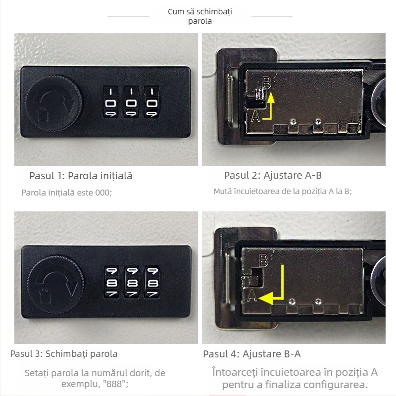 Cabinet metalic pentru chei montat pe perete, model 206 — pentru agenții imobiliari, exterior, formă dreptunghiulară, stil modern minimalist