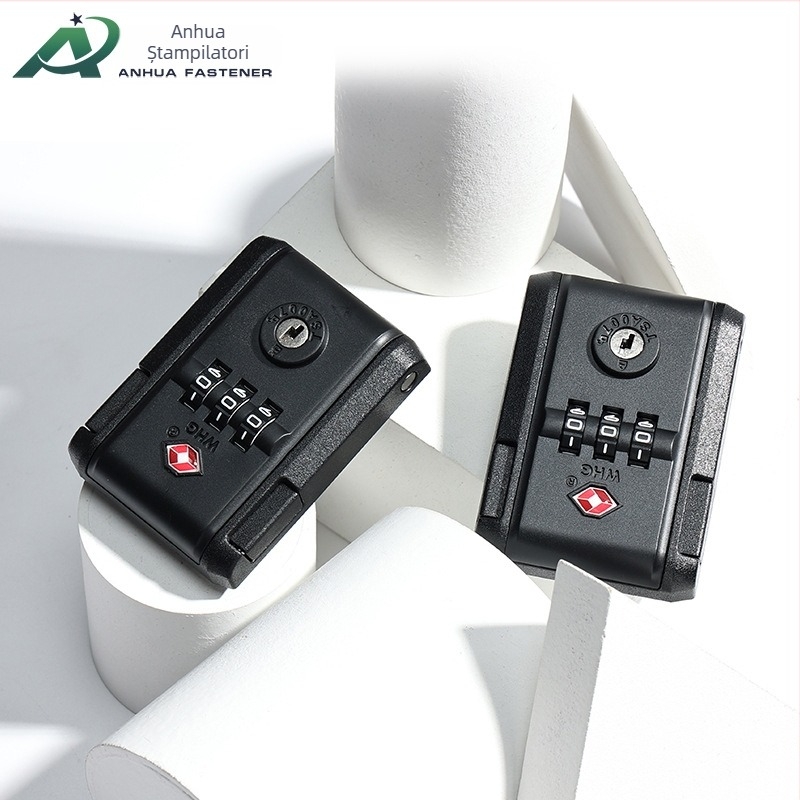 Lacăt pentru bagaje cu parolă – lacăt vamal pentru valize, din plastic