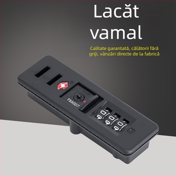 HD-108A încuietoare pentru bagaje cu parolă, ABS, TSA 16032 – încastrată, rezistentă la uzură