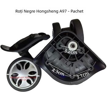 Hongsheng A97 roată universală pentru bagaje - din plastic, primăvara 2024, accesorii bagaje
