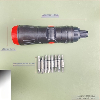 Set de șurubelnițe cu răcnet 16 în 1, unghiuri multiple, economisește efortul, capete reglabile — lamă din oțel crom-vanadiu, magnetic, izolat, format metric