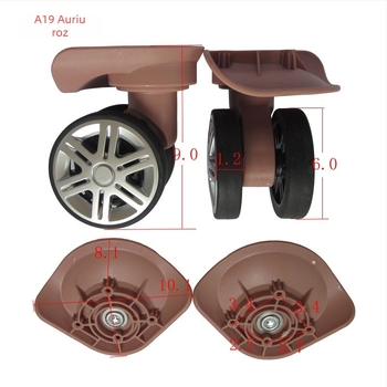 A19 Roți pentru bagaje cu două rânduri, Roată universală pivotantă, PP+PET, Traveler