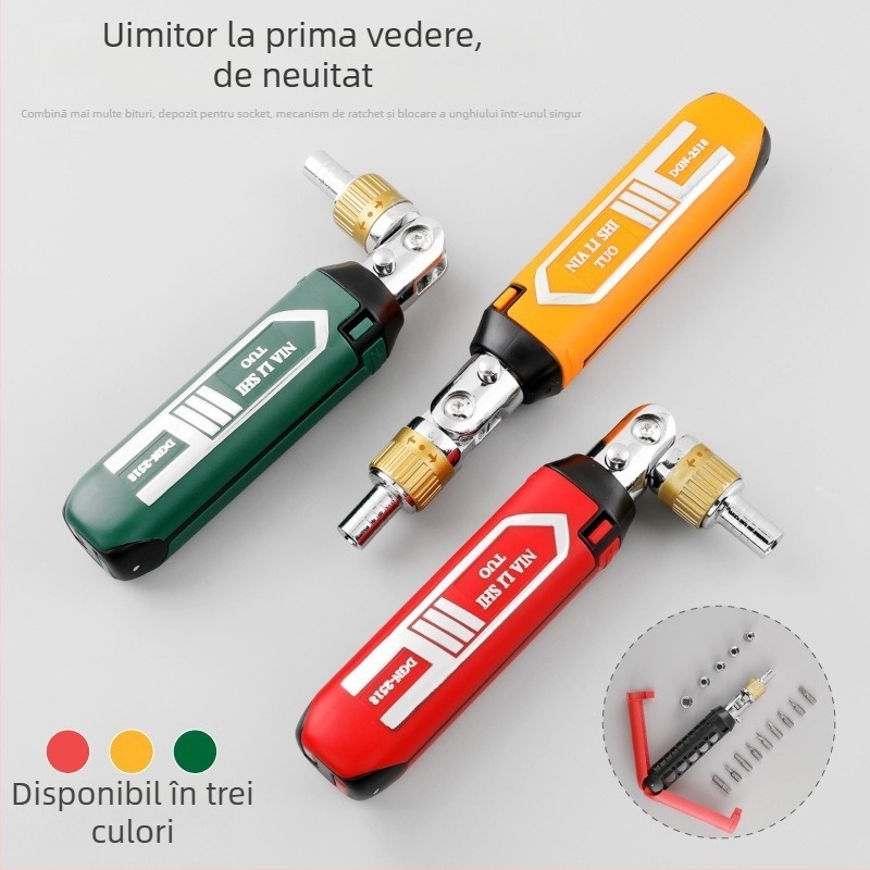 Zhanyi Hardware Set de șurubelnițe cu clichet – izolat, cu cuplu maxim 3,5 N·m, lame din oțel CR-V