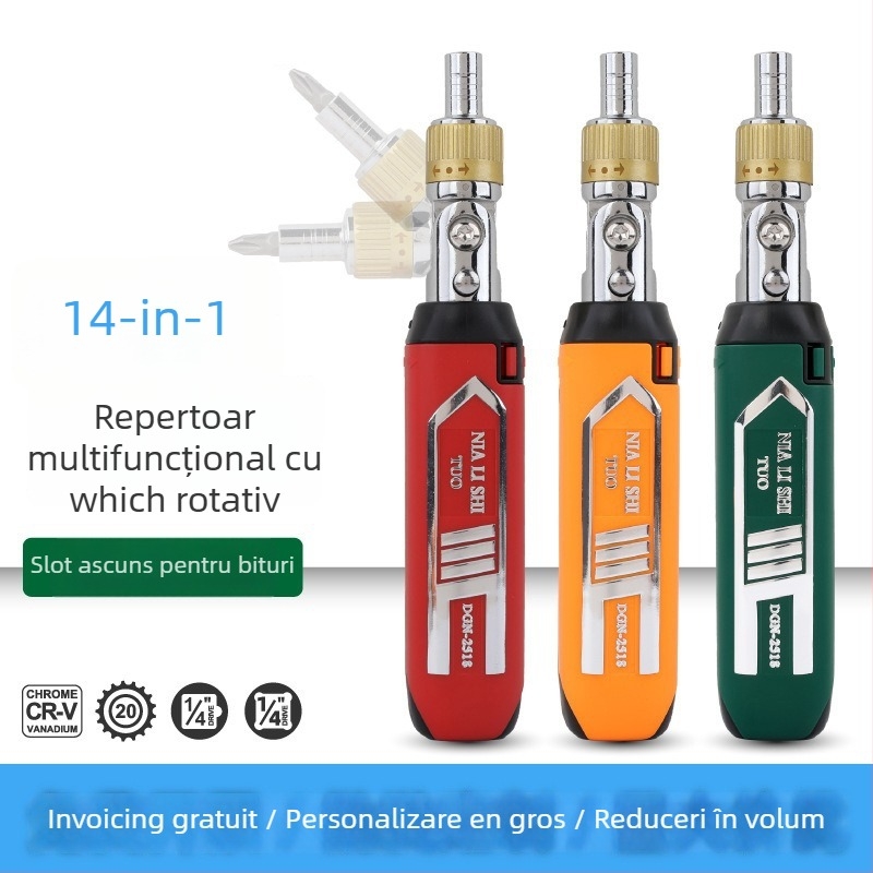 Zhanyi Hardware Set de șurubelnițe cu clichet – izolat, cu cuplu maxim 3,5 N·m, lame din oțel CR-V