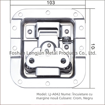 Lacăt A042 cu capete cvadruple pentru cutii din aluminiu și cutii de bijuterii, Long Jun, personalizabil