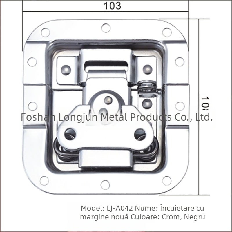 Lacăt A042 cu capete cvadruple pentru cutii din aluminiu și cutii de bijuterii, Long Jun, personalizabil