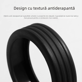 Capac de cauciuc pentru roata bagajului – rezistent la uzură, material TPR, stil urban minimalist, model cu dungi