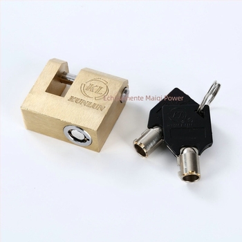 Kunlun Lacăt de siguranță din cupru – anti-efracție, design minimalist, potrivit pentru energie, telecomunicații, transport și depozitare