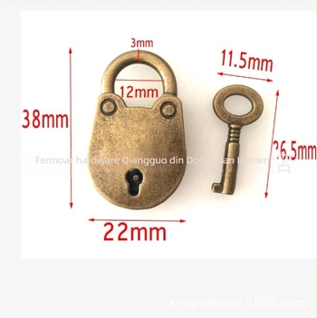 Lacăt vintage în formă de urs, model mediu, brand Xinrui, pentru bijuterii DIY, etichetă privată licențiată