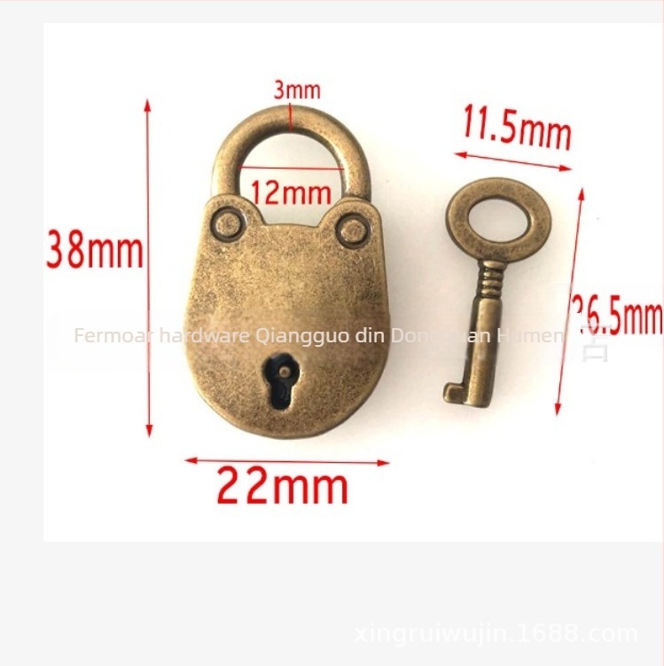 Lacăt vintage în formă de urs, model mediu, brand Xinrui, pentru bijuterii DIY, etichetă privată licențiată