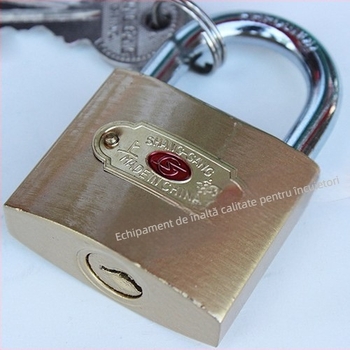 Lacăt pentru uz casnic tip C – Material: cupru imitativ, lacăt pentru dulap, stil modern minimalist